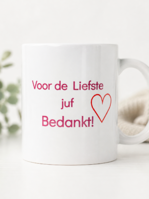 Mok Voor De Liefste Juf – Bedankt Juf Cadeau